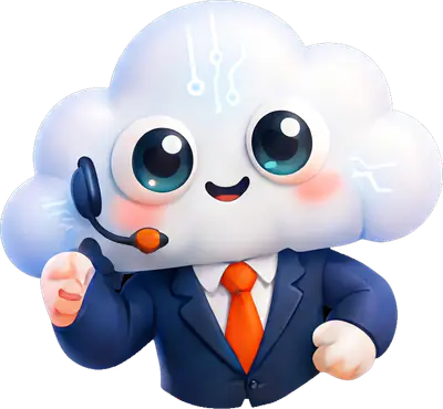 Cloudy atendiendo a un cliente